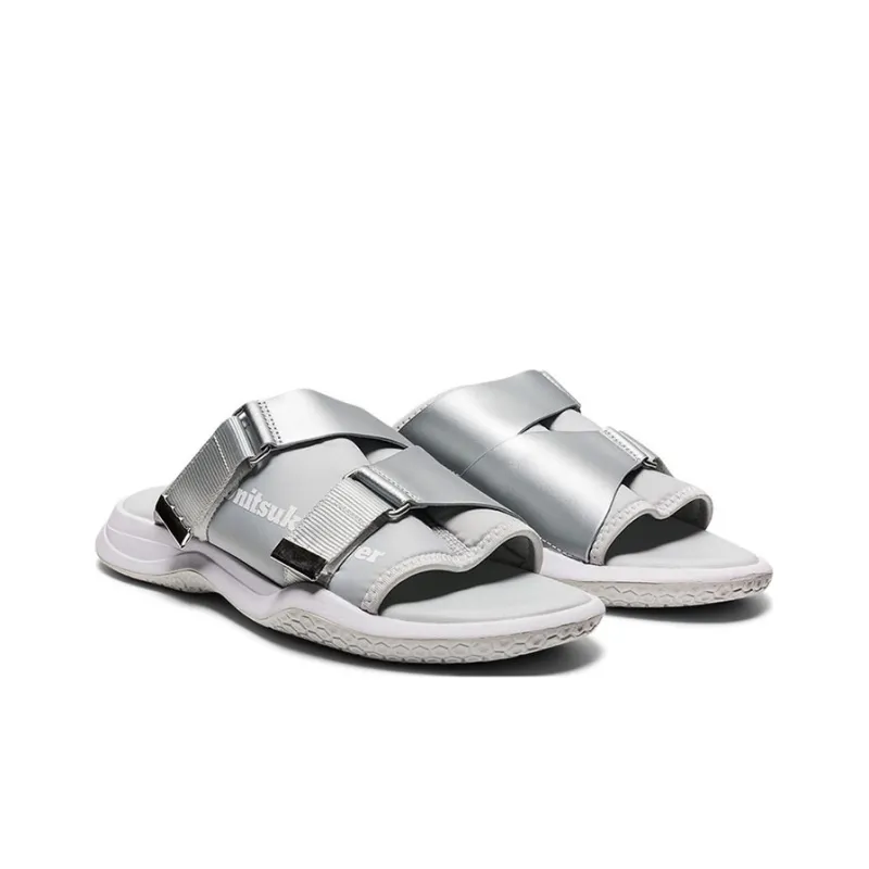 Onitsuka Tiger Ohbori Slider Sandals Silver-2