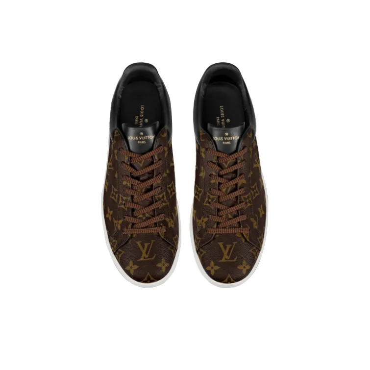 LOUIS VUITTON Luxembourg Sneakers 'Brown Logo Monogram'-4