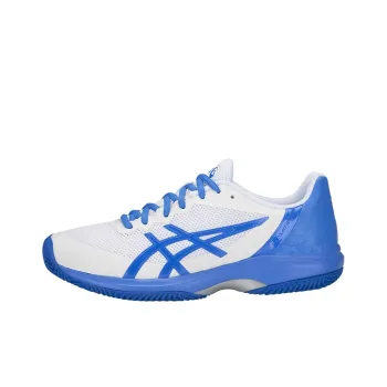 Asics Gel-Court Speed Clay Slip-Resistant Low-Top Running Shoes Women's White Blue