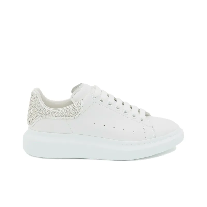 Alexander McQueen Oversized Crystal embellished Sneakers 'White'-1