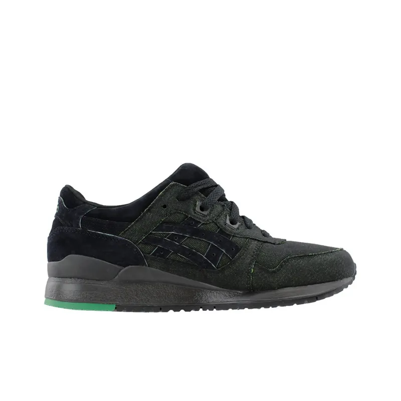Asics Gel-Lyte 3 Lace Up Low-Top Running Shoes Men's Black Green-1