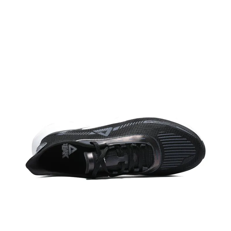 PEAK Flick 002 Cushioning Anti Slip And Wear Resistant Breathable Rebound Low Top Casual Running Shoes Men's Black-2