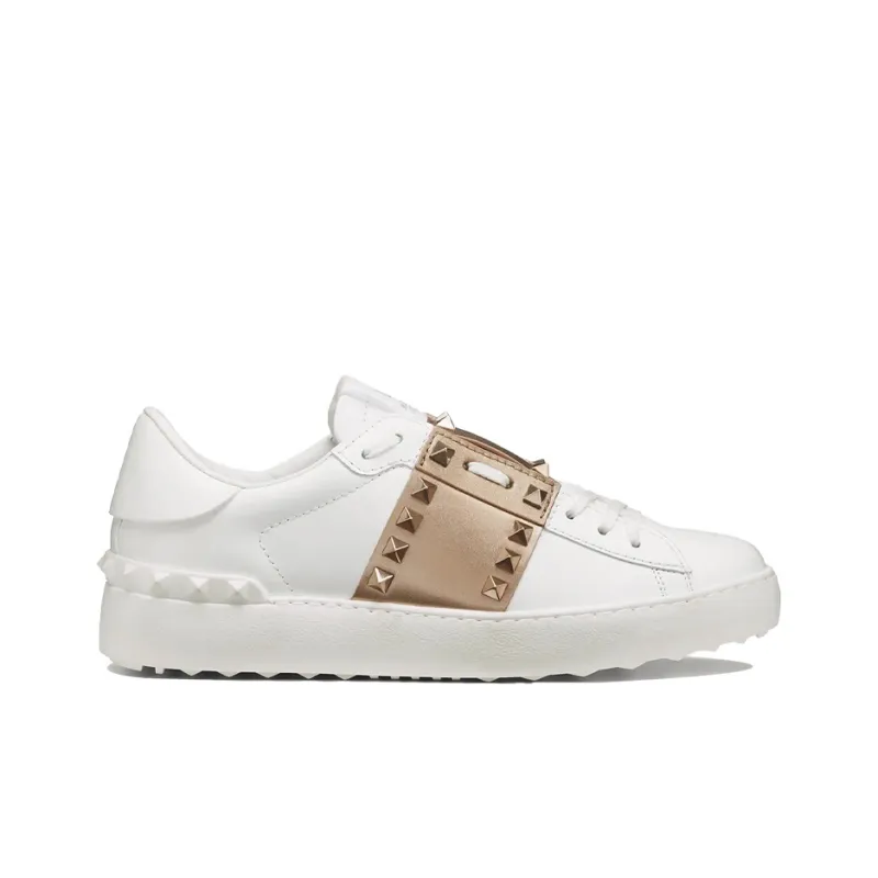 Valentino Women's Rockstud 'Untitled - White Metallic Gold'-1