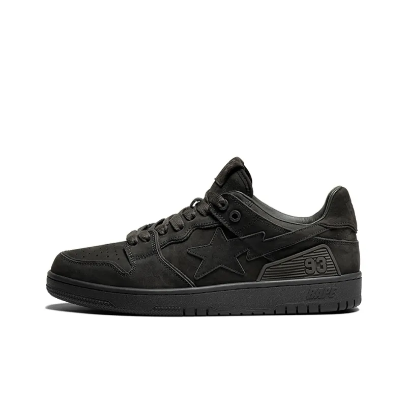 A BATHING APE SK8 STA 'URBAN FALL' Stylish Skateboarding Shoes Women's Black-0