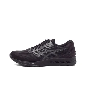 Asics Fuze Black Warrior Breathable Low-Top Running Shoes Men's Black