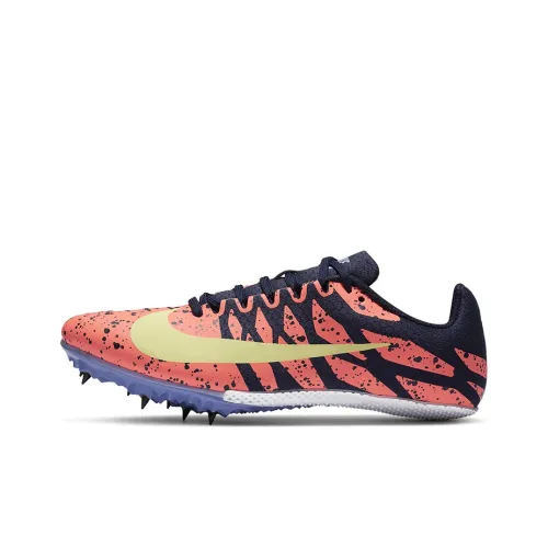 Nike Zoom Rival S 9 Paint Splatter Bright Mango Zitron Women's