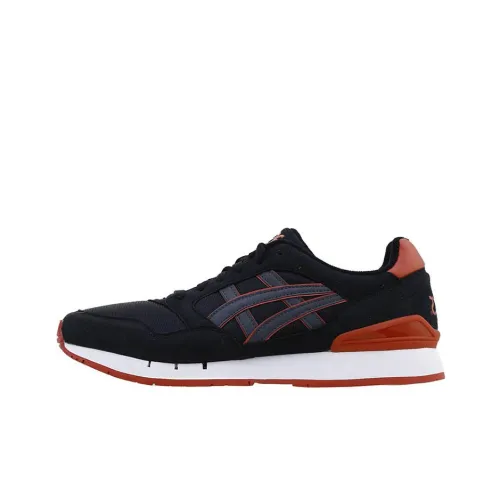 Asics Gel-Atlanis Wear-Resistant Low-Top Running Shoes Men's Black Orange