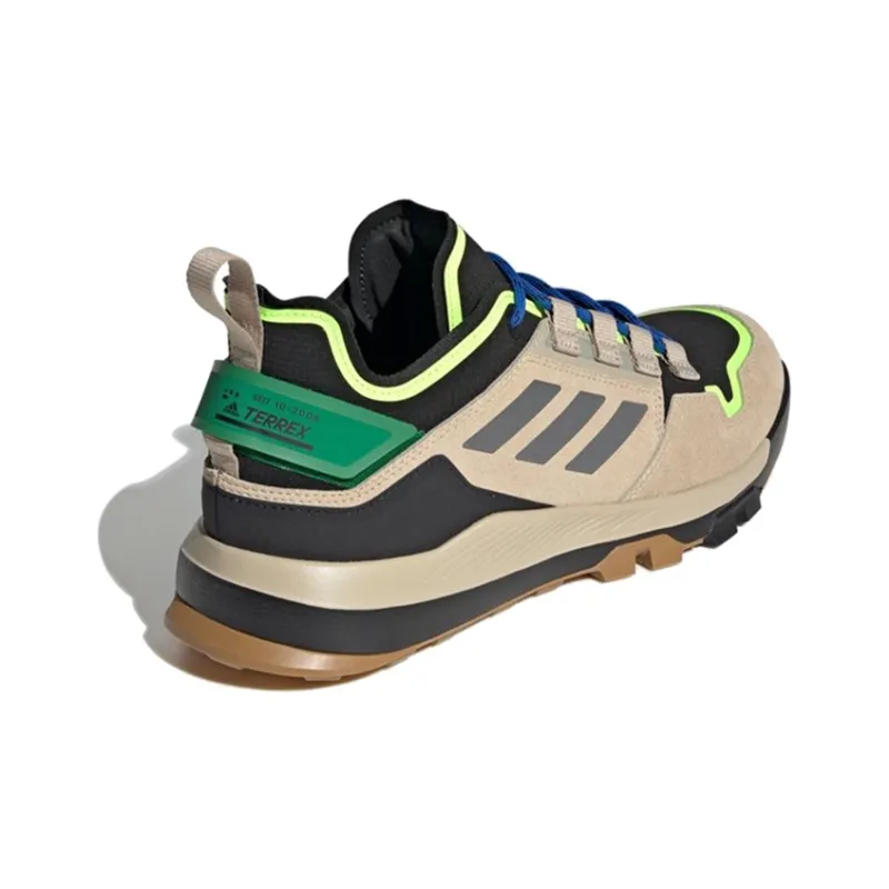Adidas Adidas Outdoor Terrex Hikster Breathable Low-Top Trekking Shoes Men's Brown Black Green-3