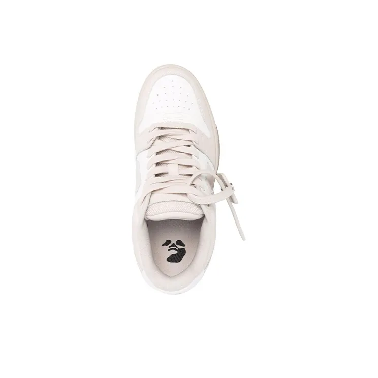 OFF WHITE Out Of Office 'OOO' Low Nude White Women's-2