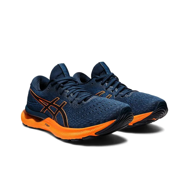 Asics Gel Nimbus 24 French Blue Shocking Orange-2