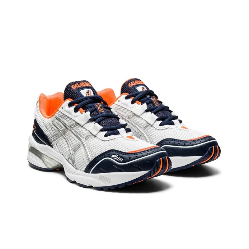 Asics Gel-1090 V1 Breathable Lightweight Low-Top Running Shoes Women's White Silver Blue-2