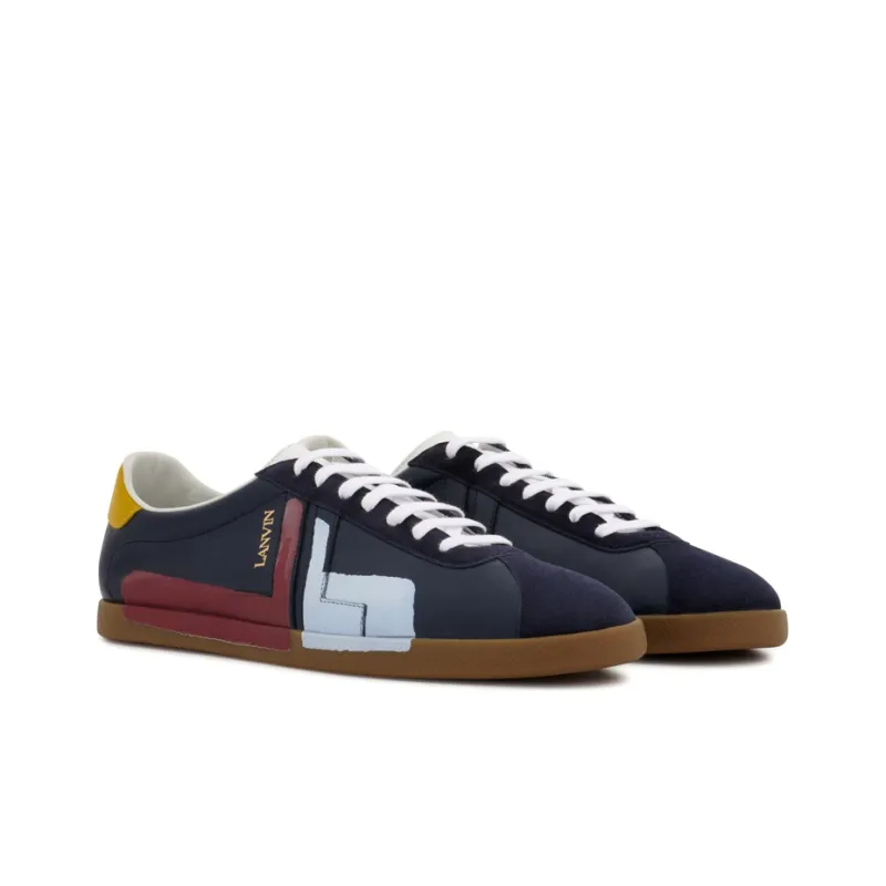 Lanvin Glen Low Top Stylish Skateboarding Shoes Men's Marine Blue-2