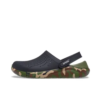 Crocs LiteRide Shoe Printing Classic Sandals Unisex Black