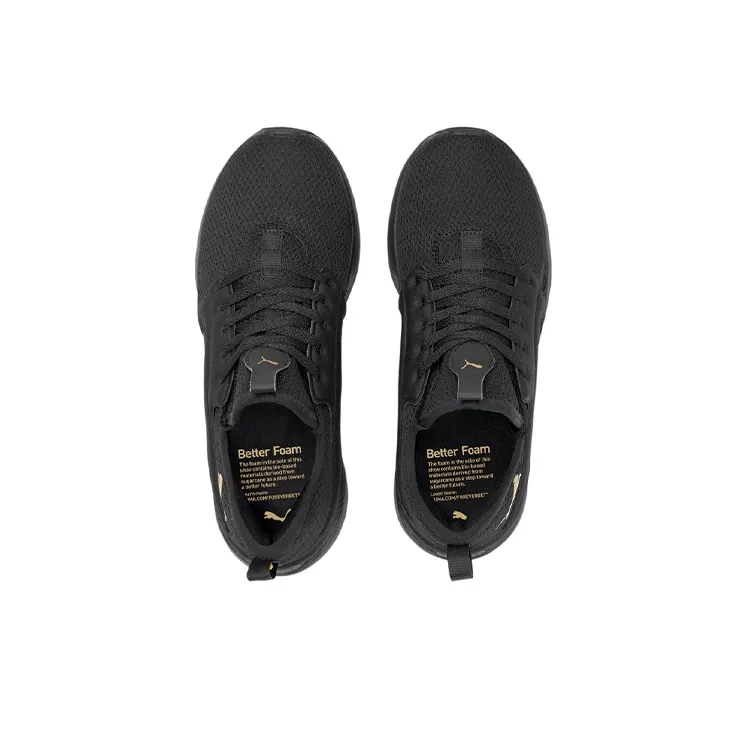PUMA Better Foam Adore Running Shoes Women's Low Top Black/Gold Color-2