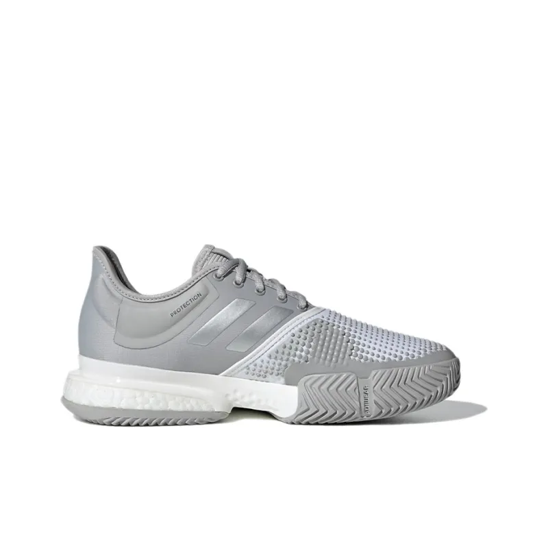 Adidas Solecourt Tennis Shoes Women's Low-Top White/Gray-1