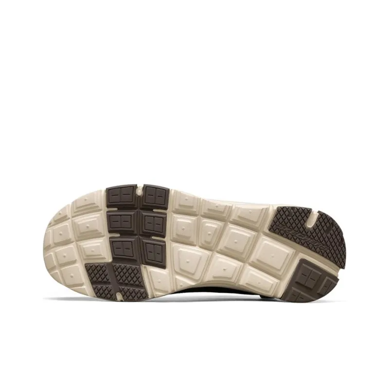 Skechers Cushioning Anti-Slip And Wear-Resistant Mid-Top Casual Shoes Men's Chocolate-4