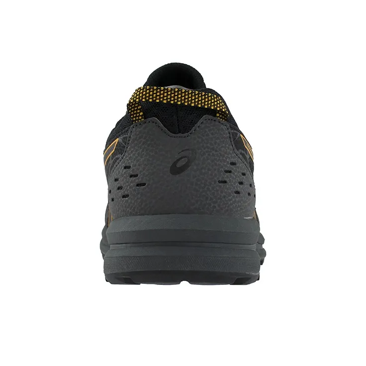 Asics Frequent Trail Breathable Low-Top Running Shoes Men's Black Gold-4