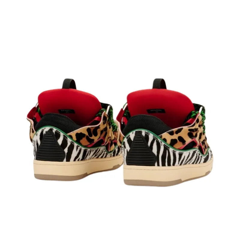 Lanvin Curb 'Animal Print' Sneakers-4