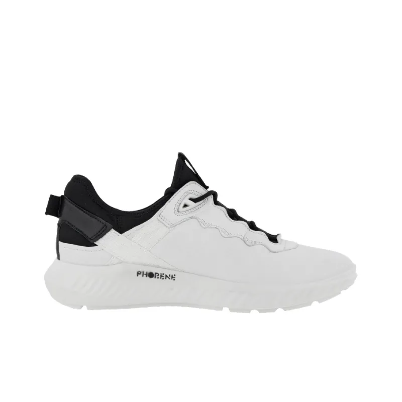 Ecco ATH 1FM L Cushioning, Slip Resistant, Abrasion Resistant Coverage Low Top Casual Shoes Men's Black White-1