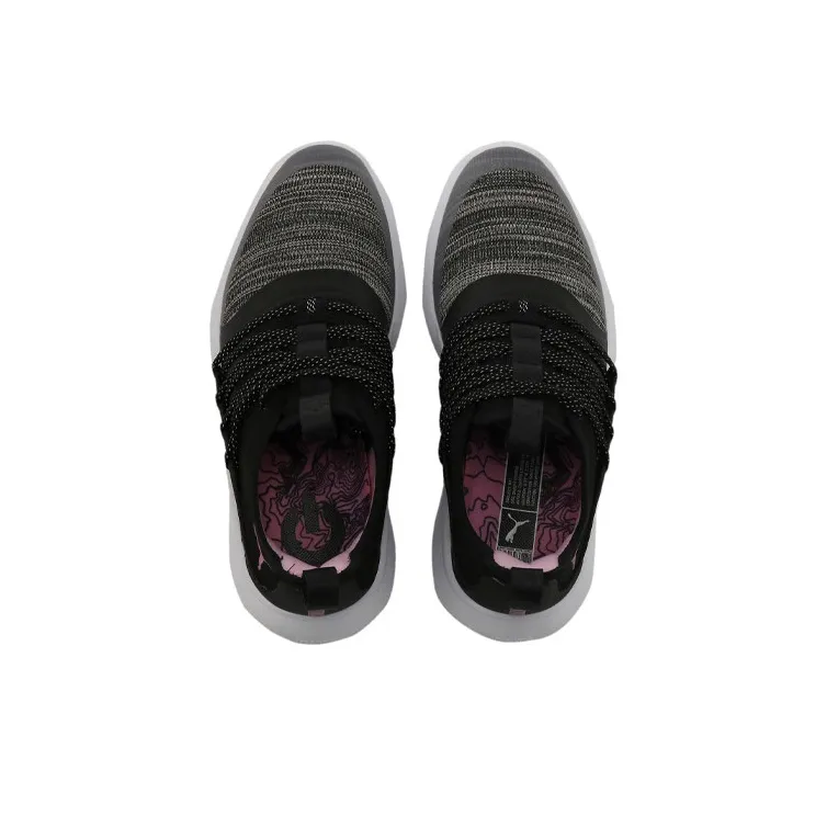 PUMA IGNITE Cushioned Slip-Resistant Breathable Lightweight Low-Top Casual Running Shoes Women's Black Gray-4