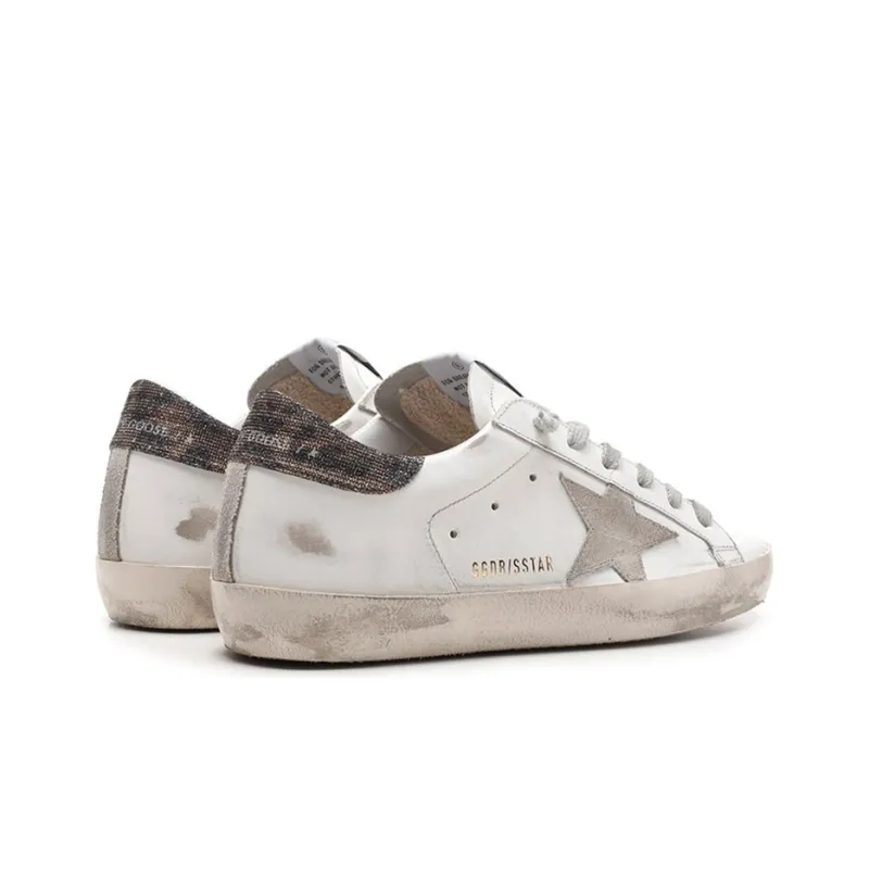 Golden Goose Super Star Stylish Skateboarding Shoes Women's White Vintage Version-3