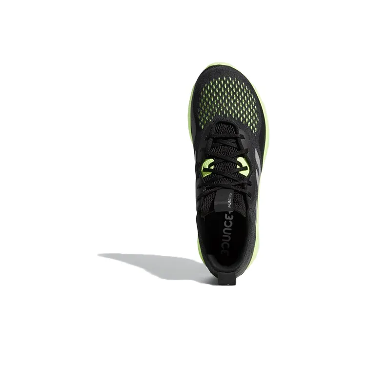 Adidas Purebounce+ Clima Windy Low-Top Running Shoes Men's Black Green-4