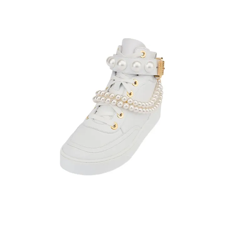 MOSCHINO High Top Skateboard Shoes Women's-3