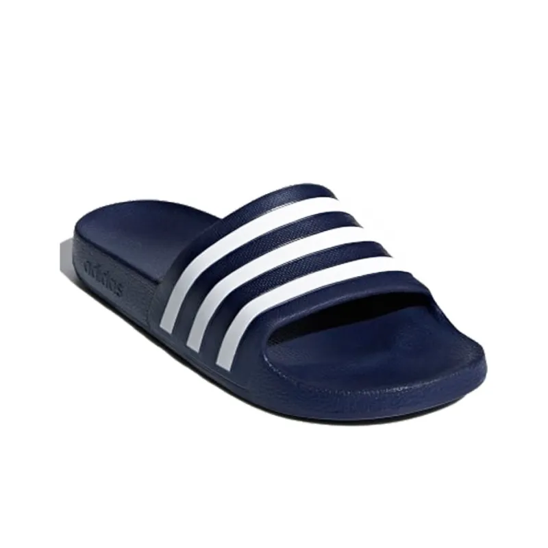 Adidas Adilette Aqua Slides Dark Blue Cloud White-1