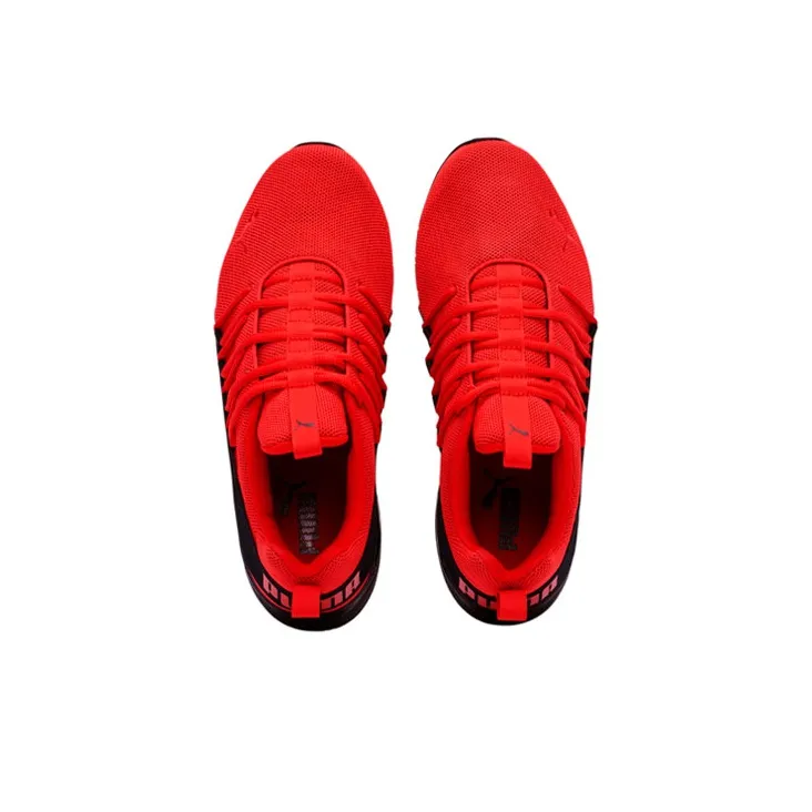 PUMA Axelion Wear-Resistant Cushioning Breathable Low-Top Running Shoes Men's Red Black-2