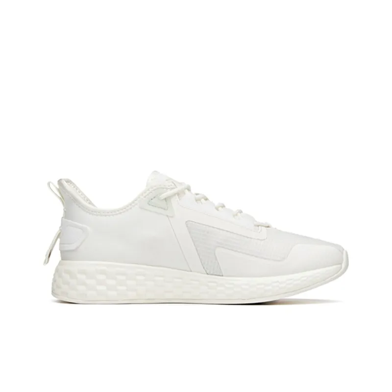 Anta Running Collection Cushioning Anti Slip And Wear Resistant Low Top Running Shoes Women's White Yellow-1