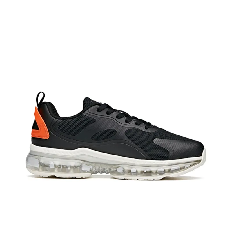 Anta Cushioning, Slip Resistant, Abrasion Resistant, Breathable Low Top Running Shoes Men's Black Orange-1