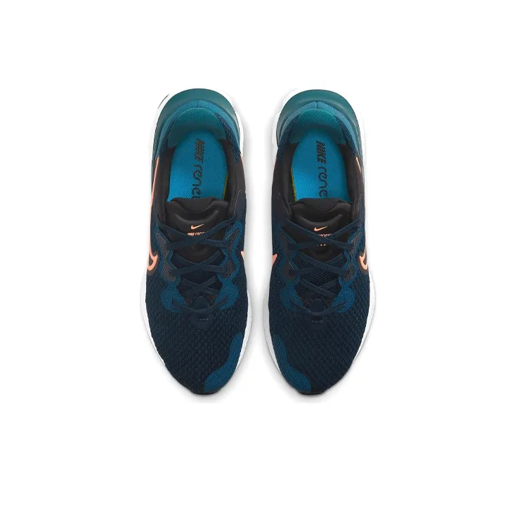 Nike Renew Run 2 Obsidian Bright Mango-3