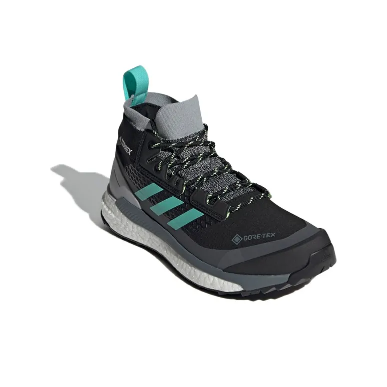 Adidas Terrex Free Hiker GTX Breathable Mid-Top Outdoor Shoes Unisex Black Gray Color-2