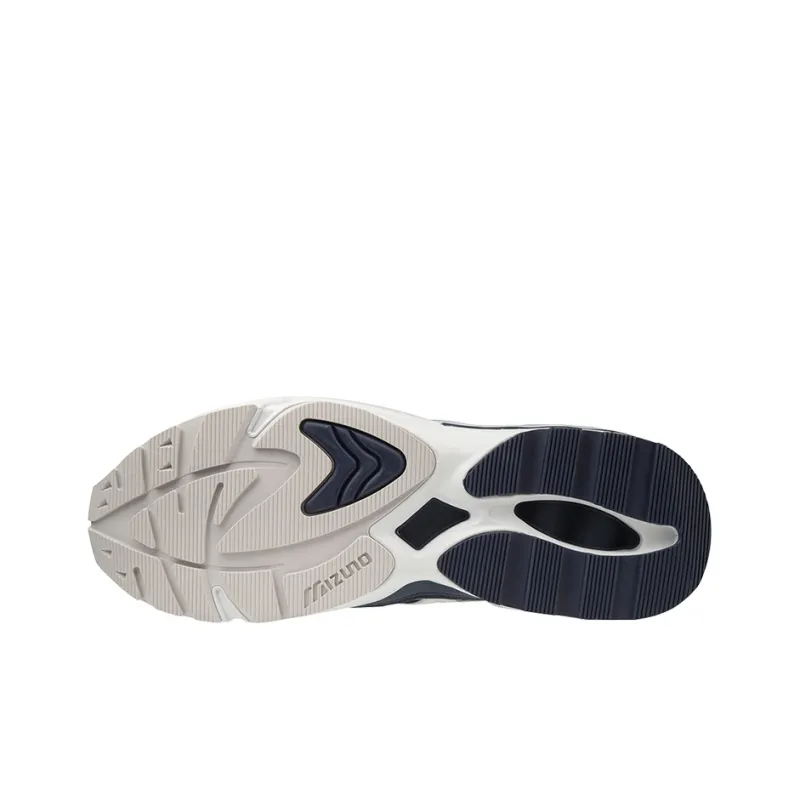 Mizuno Wave Rider 1 Anti-Slip And Wear-Resistant Breathable Low-Top Running Shoes Men's White Black Blue-3