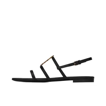 SAINT LAURENT Cassandra Flat Sandals Women's