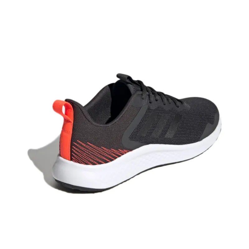 Adidas Fluidstreet Low-Top Running Shoes Men's Black Red-3