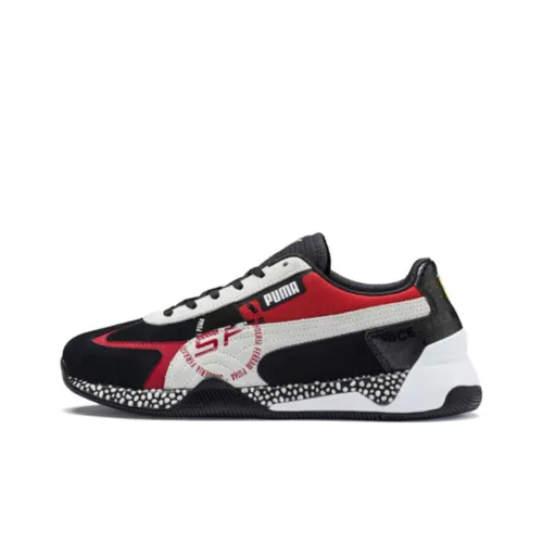 PUMA Speed Hybrid Running Shoes Men Low-Top Black/Red White