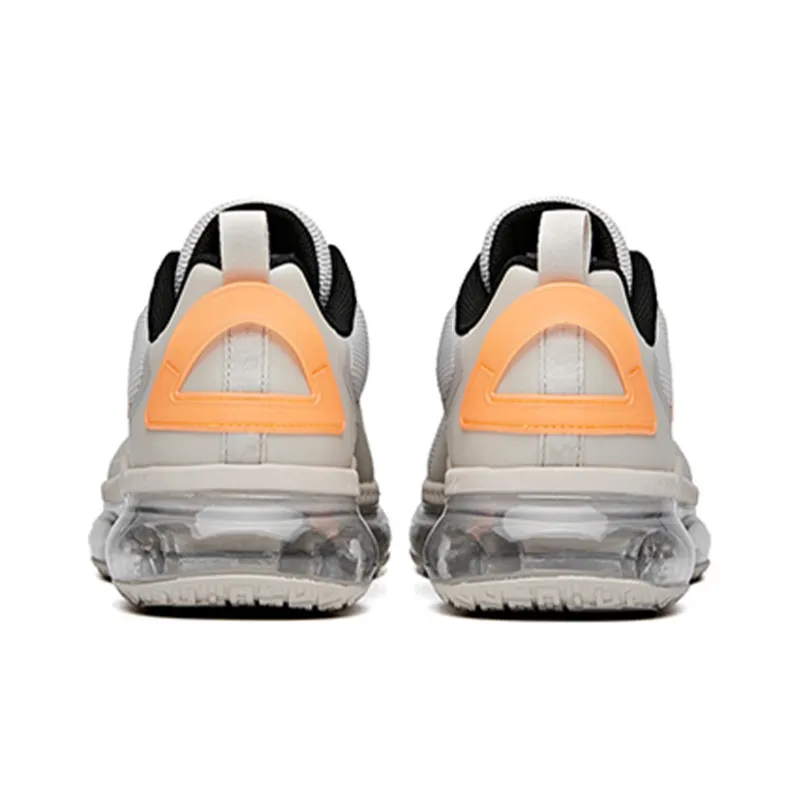Anta Cushioning, Slip Resistant, Abrasion Resistant, Breathable Low Top Running Shoes Men's Gray Orange Black-4