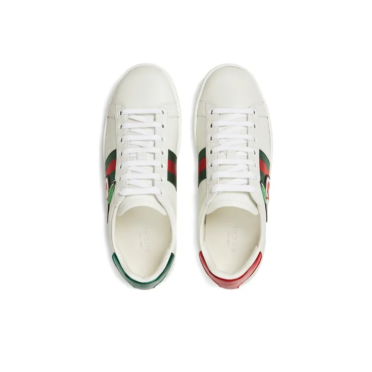 GUCCI Women's Ace Low 'GG Apple Patch White' Women's-2