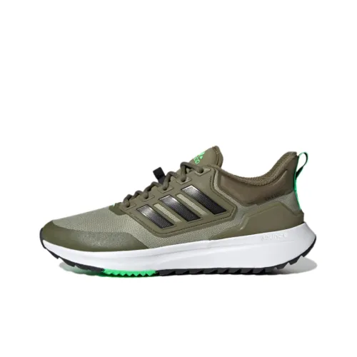 Adidas EQ21 Running Shoes Men Low-Top Olive Green