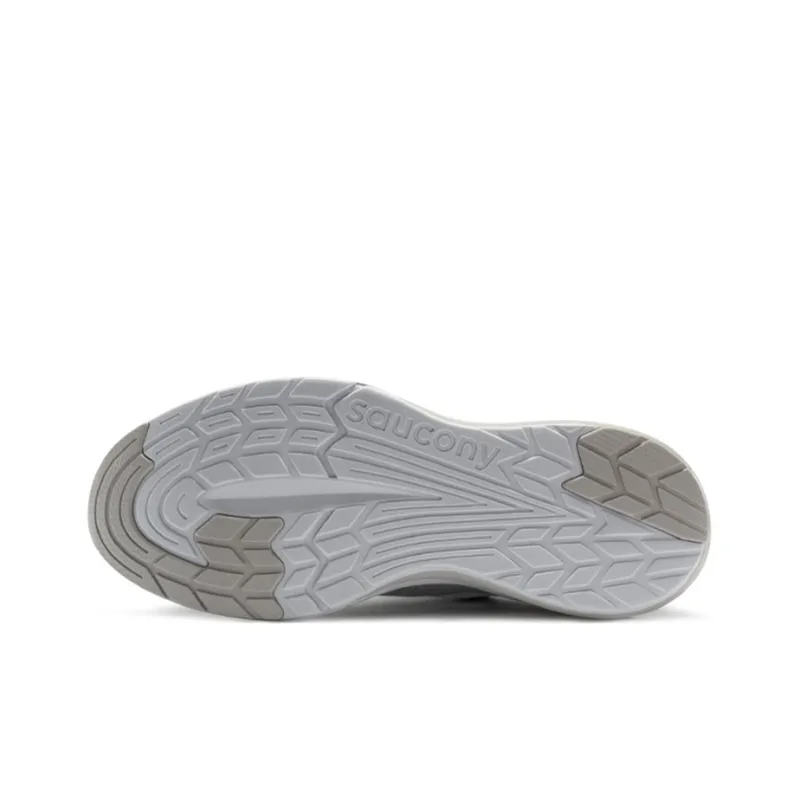 Saucony Humming 1 Cushioning Anti Slip Wear Resistant Breathability Low Top Running Shoes Men's White Gray-4