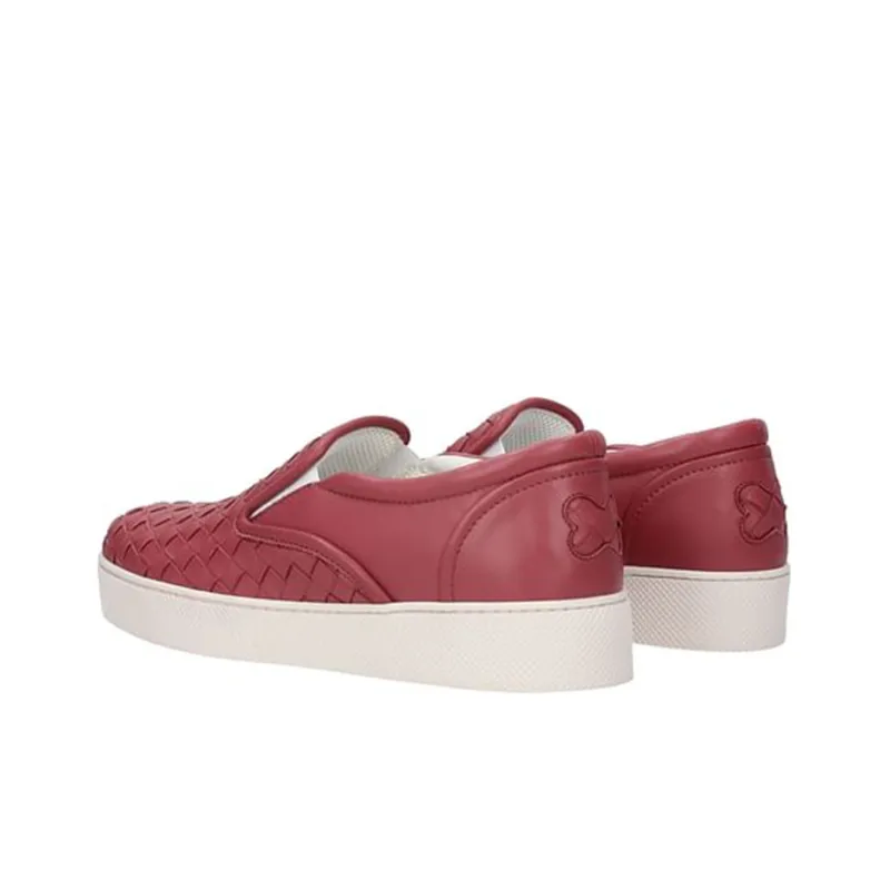 Bottega Veneta Dodger Stylish Skateboarding Shoes Women's Pink-2