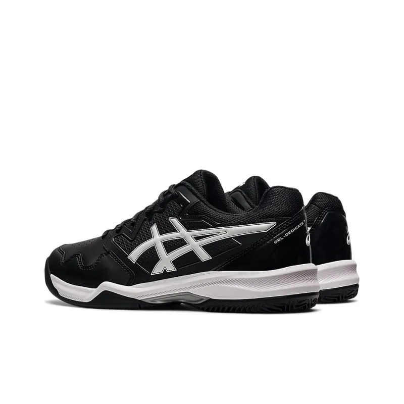 Asics Gel-Dedicate 7 Clay Breathable Low-Top Running Shoes Men's Black White-3