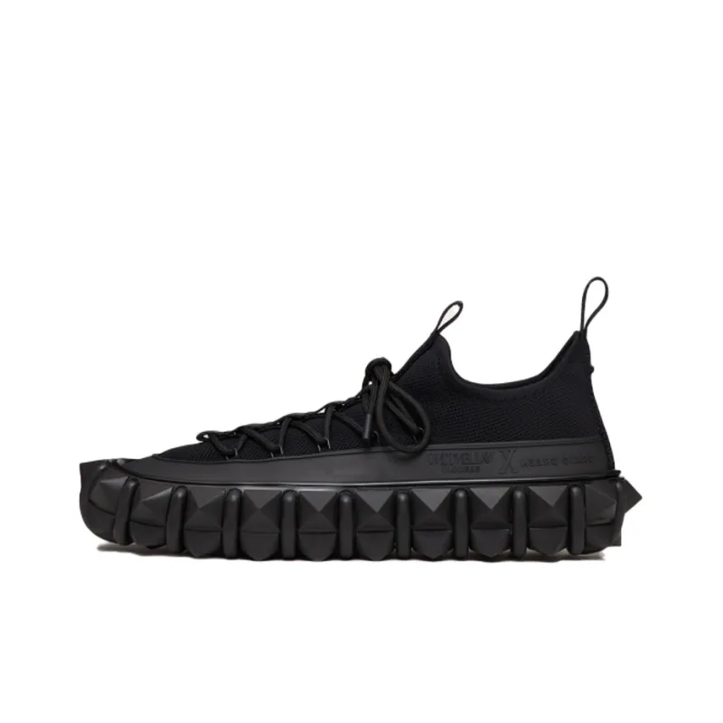 CRAIG GREEN x Valentino Rockstud Low Top Skateboard Shoes Men's Black-0