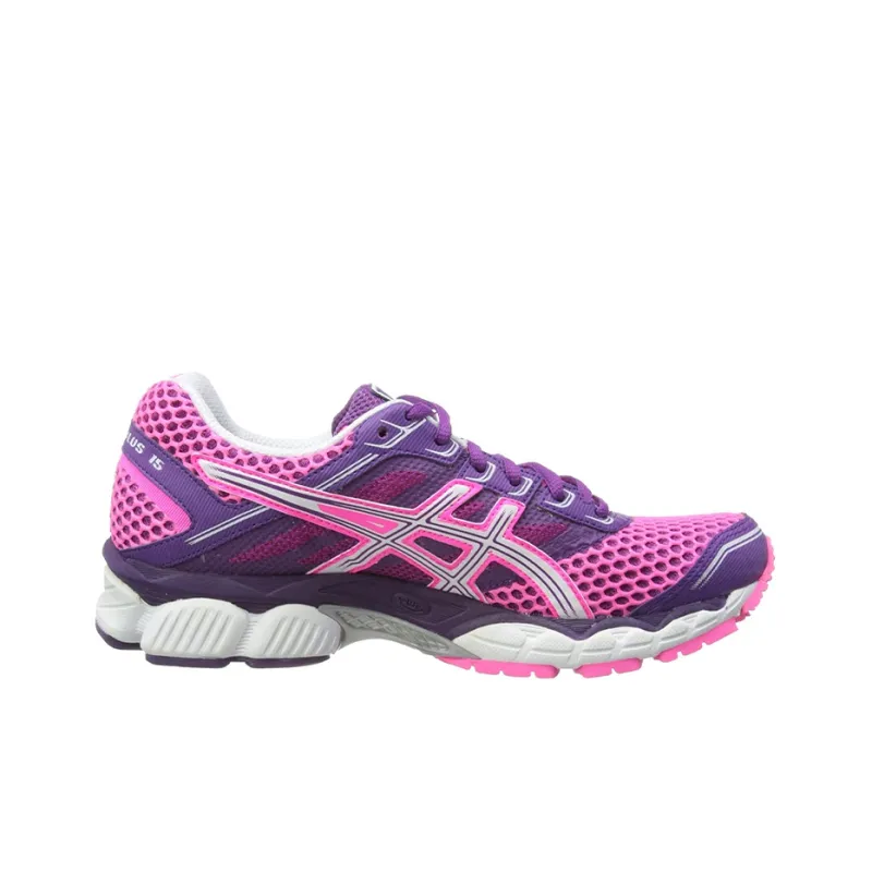 Asics Gel-Cumulus 15 Wear-Resistant Low-Top Running Shoes Women's Purple Pink-1