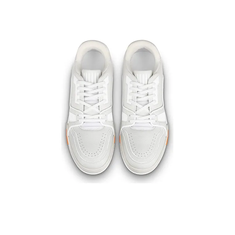 LOUIS VUITTON Trainer Sneakers 'White Orange'-2