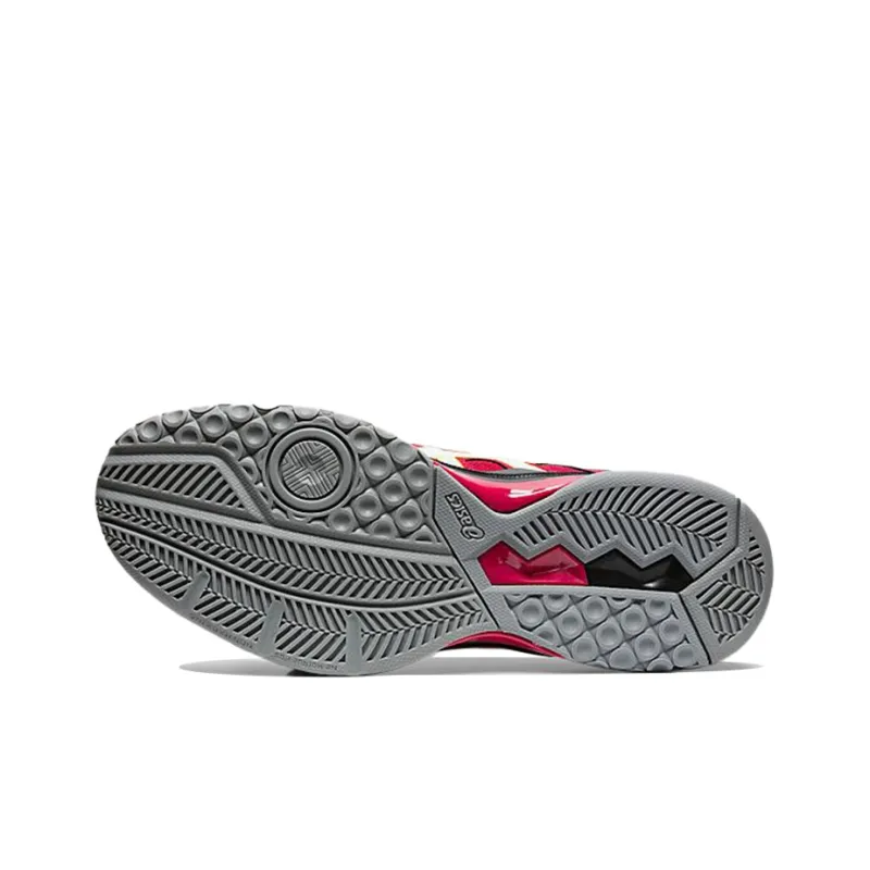 Asics Gel-Rocket 9 Durable Breathable Low-Top Running Shoes Men's Sunrise Red Black-5