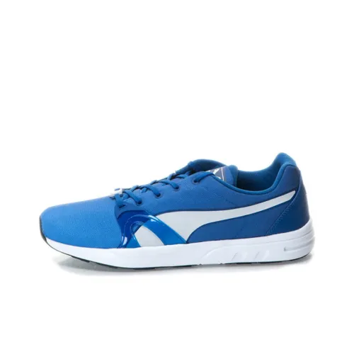 PUMA XT S Blur Blue Textile Running Shoes Men Low-Top Blue/White