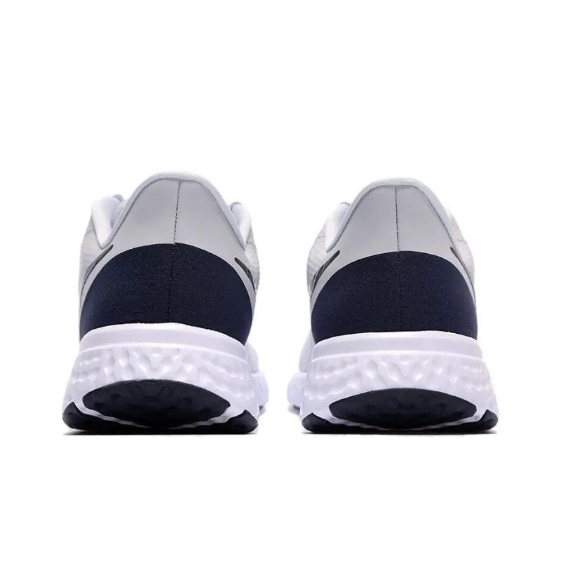 Nike Revolution 5 Premium Pure Platinum Thunder Blue-4