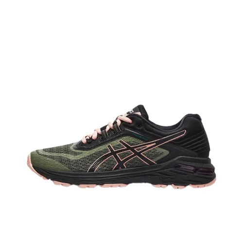 Asics Gt-2000 6 Wear-Resistant Low-Top Running mantle Women's Green Black